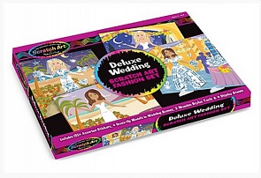 Набор стикеров Scratch Art Свадьба 130 наклеек (Melissa & Doug, 5990_md)